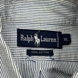Ralph Lauren Striped Short Sleeve Shirt - 3XL Gray Cotton