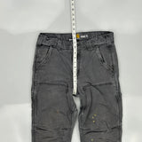 Carhartt Double Knee Cargo Trousers - 31W 30L Grey Cotton