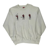 Golf Swing Nutmeg Sweatshirt - 2XL White Cotton