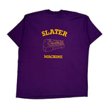 Slater Machine Screen Stars Single Stitch T-Shirt - 2XL Purple Cotton Blend