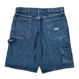 Wrangler Carpenter Shorts - 34W 10L Blue Cotton