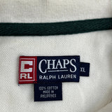 Chaps Ralph Lauren Argyle Polo Shirt - XL Cream Cotton