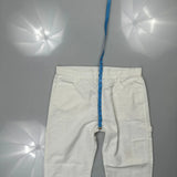 Dickies Carpenter Trousers - 36W 30L White Polyester Blend