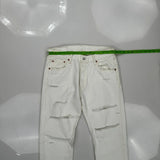 501 Levis Jeans - 30W 30L White Cotton