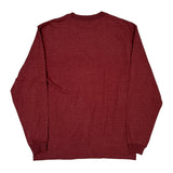 Carhartt Spellout Long Sleeve T-Shirt - Medium Red Cotton