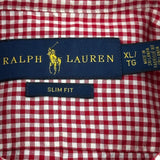 Ralph Lauren Slim Fit Shirt - XL Red Cotton