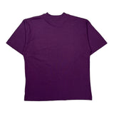Blank Daniel Hechter Single Stitch T-Shirt - XL Purple Cotton