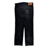 Levis Jeans - 35W 29L Black Cotton