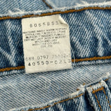 550 Orange Tab Levis Jeans - 34W 30L Light Wash Denim