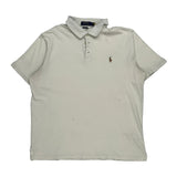 Polo By Ralph Lauren Polo Shirt - Large White Cotton