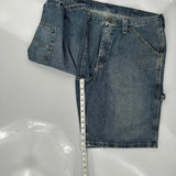Wrangler Carpenter Shorts - 36W 10L Blue Cotton