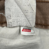 Dickies Carpenter Shorts - 32W 9L Brown Cotton
