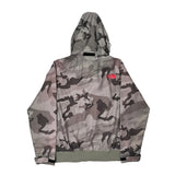 The North Face Camo Windbreaker - Medium Gray Polyester