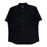 Lee Short Sleeve Shirt - XL Black Cotton