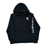 Carhartt Spellout Hoodie - XL Black Cotton