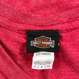 Harley Davidson Christmas T-Shirt - Small Red Cotton Blend
