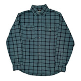 6.0 Nike Checked Flannel Shirt - Medium Black Cotton