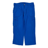 Carhartt Cargo Pants - Large Blue Cotton Blend