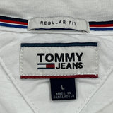 Tommy Jeans T-Shirt - Large White Cotton