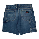 Dickies Denim Shorts - 34W 9L Blue Cotton