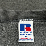 Russell Athletic Sweatshirt - XL Grey Cotton Blend