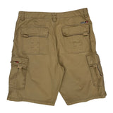 Quiksilver Cargo Shorts - 34W 11L Khaki Cotton