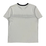 Tommy Hilfiger Striped T-Shirt - Medium White Cotton