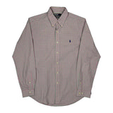 Polo By Ralph Lauren Checked Shirt - Large Pink Cotton