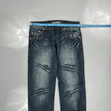 Kosmo Lupo Hip Hop Jeans - 32W 32L Blue Cotton