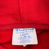 Reverse Weave Champion Hoodie - Large Red Cotton
