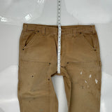 Carhartt Double Knee Carpenter Pants - 39W 30L Beige Cotton