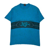 Unbranded Graphic T-Shirt - XL Blue Cotton