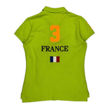 France Ralph Lauren Graphic Polo Shirt - Medium Green Cotton