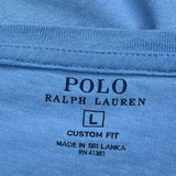 Polo By Ralph Lauren T-Shirt - Large Blue Cotton