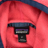 Age 2 Patagonia Fleece Jacket - 2XS Red Polyester