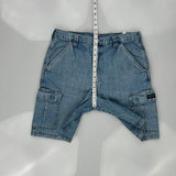 Wrangler Cargo Denim Shorts - 33W 9L Blue Cotton