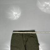 Carhartt Carpenter Trousers - 32W 30L Green Cotton