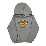 Age 6 Honolulu Hard Rock Cafe Hoodie - Small Grey Cotton