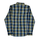 Oakley Checked Flannel Shirt - Medium Blue Cotton