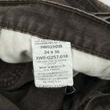 Wrangler Carpenter Pants - 34W 30L Brown Cotton