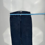 Carhartt Carpenter Trousers - 34W 32L Blue Cotton