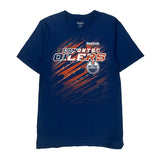 Edmonton Oilers Reebok T-Shirt - Medium Blue Cotton
