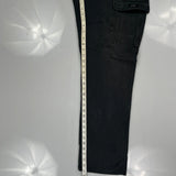 Wrangler Cargo Trousers - 34W 32L Black Cotton