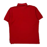 Tommy Hilfiger Polo Shirt - Large Red Cotton