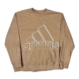 Adidas Spellout Fleece - Large Beige Cotton