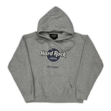 Hard Rock Cafe Hoodie - XL Grey Cotton Blend