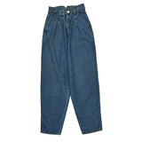 Gitano Checked Jeans - 22W UK 4 Blue Cotton