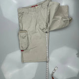 Ecko Unltd Baggy Cargo Shorts - 31W 12L Beige Cotton