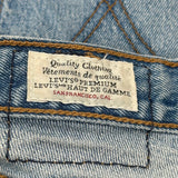 501 Levis Slim Fit Jeans - 29W US 6 Light Wash Cotton