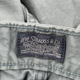 Levis Cargo Shorts - 34W 10L Grey Cotton